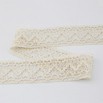 CUORE ZIG ZAG HEART LACE 5cm RAW 30m / ENCAJE CORAZÓN CUORE ZIG ZAG 5cm CRUDE 30m