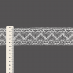 CUORE ZIG ZAG HEART LACE 5cm WHITE 30m / ENCAJE CORAZÓN CUORE ZIG ZAG 5cm BLANCO 30m