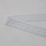 CUORE ZIG ZAG HEART LACE 5cm WHITE 30m / ENCAJE CORAZÓN CUORE ZIG ZAG 5cm BLANCO 30m