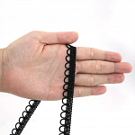 DOMINIQUE LACE 1,3cm BLACK 30m