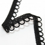 DOMINIQUE LACE 1,3cm BLACK 30m