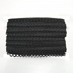 DOMINIQUE LACE 1,3cm BLACK 30m