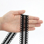 DOMINIQUE LADDER LACE 3,2cm BLACK 30m