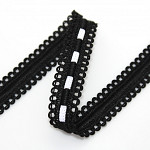 DOTTED PASSEMENTERIE 1,7cm BLACK/WHITE 20m