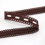 DOTTED PASSEMENTERIE 1,7cm BROWN/CHAMPAGNE 20m