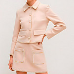 DOTTED PIPING LACE 1,3cm CHAMPAGNE/COGNAC 50m