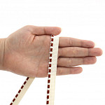 DOTTED PIPING LACE 1,3cm CHAMPAGNE/COGNAC 50m