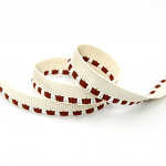 DOTTED PIPING LACE 1,3cm CHAMPAGNE/COGNAC 50m