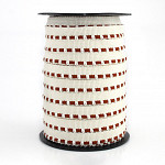 DOTTED PIPING LACE 1,3cm CHAMPAGNE/COGNAC 50m