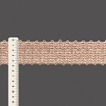 ELÁSTICO CON TEXTURA EN ZIG ZAG 4,7cm PAJA 25m  /  ELASTIC WITH ZIG ZAG TEXTURE 4,7cm STRAW 25m