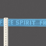 ELÁSTICO FREE SPIRIT 3,4cm AZUL PASTEL / FREE SPIRIT ELASTIC 3,4cm BLUE PASTEL 25m / ELÁSTICO FREE SPIRIT 3,4cm AZUL PASTEL 25m