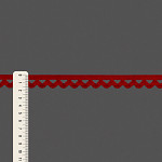 ELÁSTICO SIANINHA 1,7cm VERMELHO / SCROLL GIMP ELASTIC 1,7cm RED 20m / ELÁSTICO ZIG ZAG 1,7cm ROJO 20m