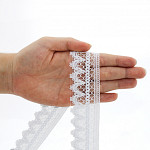 ENCAJE BARROCO 3,7cm BLANCO 10m / BAROQUE LACE 3,7cm WHITE 10m