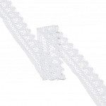ENCAJE BARROCO 3,7cm BLANCO 30m / BAROQUE LACE 3,7cm WHITE 30m