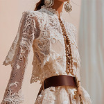 ENCAJE BARROCO 3,7cm CRUDO 10m / BAROQUE LACE 3,7cm RAW 10m