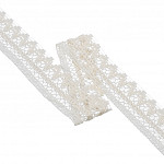 ENCAJE BARROCO 3,7cm CRUDO 30m / BAROQUE LACE 3,7cm RAW 30m