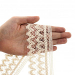ENCAJE BARROCO 5,9cm CRUDO 10m / BAROQUE LACE 5,9cm RAW 10m