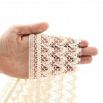 ENCAJE BARROCO 7,5cm CRUDO 10m / BAROQUE LACE 7,5cm RAW 10m