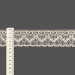 ENCAJE CORAZÓN CUORE ZIG ZAG 4,9cm CRUDO 30m / CUORE ZIG ZAG HEART LACE
