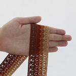 ENCAJE CROCHET CISSA 4,6 cm MARRÓN/COÑAC/NARANJA OSCURO/BEIGE 30m