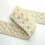 ENCAJE CRUZ DEL SUR 3,3cm CRUDO 30m / MOUSTACHE LACE 3,3cm RAW 30m