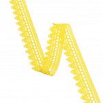 ENCAJE DE BOLITAS PARÁ 3,1cm AMARILLO 10m / PARÁ BALL LACE 3,1cm YELLOW 10m