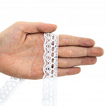 ENCAJE OJITO 2,5cm BLANCO 30m / LACE BALL 2,5cm WHITE 30m