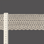 ENCAJE OJITO 7,5cm CRUDO 30m / LACE BALL 7,5cm RAW 30m