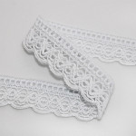 ENCAJE OJITO CHICO 2,5cm BLANCO 10m / SOFT BALL LACE 2,5cm WHITE 10m