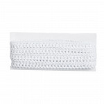 ENCAJE PICOT ALGODÓN 1,2cm BLANCO 30m / LACE PICOT COTTON 1,2cm WHITE 30m