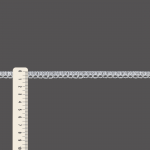 ENCAJE PICOT LAME 1,1cm BLANCO/PLATA 10m / LACE PICOT LAME 1,1cm WHITE/SILVER 10m