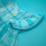 ENCAJE POMPÓN 1,2cm AZUL BEBÉ 30m / POM POM BALL LACE 1,2cm BABY BLUE 30m