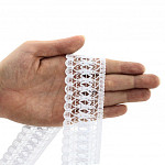 ENCAJE TRILENIUM 4,1cm BLANCO 10m / LACE TRILENIUM 4,1cm WHITE 10m