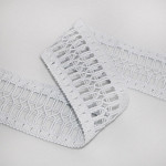 ENCAJE VAINILLA CRUZADO 4,4cm BLANCO 30m / CROSSED LADDER LACE 4,4cm WHITE 30m