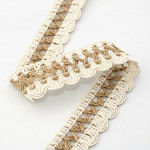 ENCAJE VAINILLA ONDULADO 2,4cm CRUDO/YUTE 30m  /  LADDER LACE SCROLL 2,4cm RAW/JUTE 30m