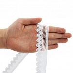 ENCAJE ZIG ZAG 3,2cm BLANCO 10m / ZIG ZAG LACE 3,2cm WHITE 10m