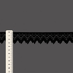 ENCAJE ZIG ZAG 3,2cm NEGRO