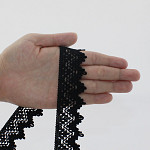 ENCAJE ZIG ZAG 3,2cm NEGRO