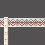 ETHNIC ELASTIC 3,6cm CHAMPAGNE/BROWN/COGNAC 25m