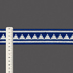 ETHNIC RIGID RIBBON 4,4cm ROYAL BLUE/CHAMPAGNE 20m / CINTA RÍGIDA ÉTNICO 4,4cm AZUL REAL/CHAMPÁN 20m