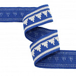 ETHNIC RIGID RIBBON 4,4cm ROYAL BLUE/CHAMPAGNE 20m / CINTA RÍGIDA ÉTNICO 4,4cm AZUL REAL/CHAMPÁN 20m