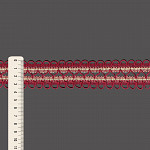 EYELET ZIG ZAG LACE 3,8cm WINE/BEIGE 30m