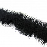 FEATHER FRINGE 10,5cm BLACK 10m / FLECO PLUMA 10,5cm NEGRO 10m