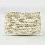 FINE CORD 4mm RAW/GOLD/SILVER 30m / CORDÓN FINO 4mm CRUDO/ORO/PLATA 30m