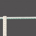 FINE CORD PIPING LACE 1,2cm CHAMPAGNE/GREEN 20m