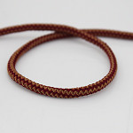 FINE ELASTIC CORD 4mm MEDIUM BROWN/WINE 100m