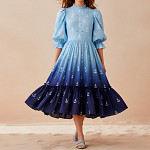 FLORA STRIPED LEAKED ELASTIC 5cm BLUE 25m