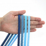 FLORA STRIPED LEAKED ELASTIC 5cm BLUE 25m