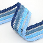 FLORA STRIPED LEAKED ELASTIC 5cm BLUE 25m