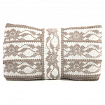 FLORAL PASSEMENTERIE 4,9cm CHAMPAGNE/LIGHT SUEDE 20 m